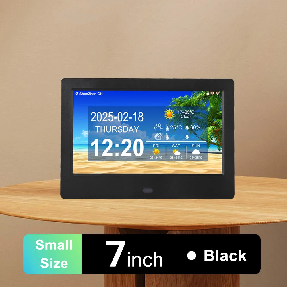tablette numerique noire moderne wifi bluetooth mp3 horloge calendrier 10.1 pouces pouces