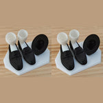 support brosse dents pieds mocassins chapeau noir blanc orange decoratif humorous erotique collection adultes