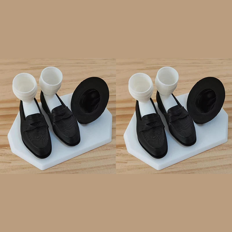 support brosse dents pieds mocassins chapeau noir blanc orange decoratif humorous erotique collection adultes