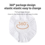 drap housse imperméable coton gris blanc lit simple double élastique respirant anti acariens