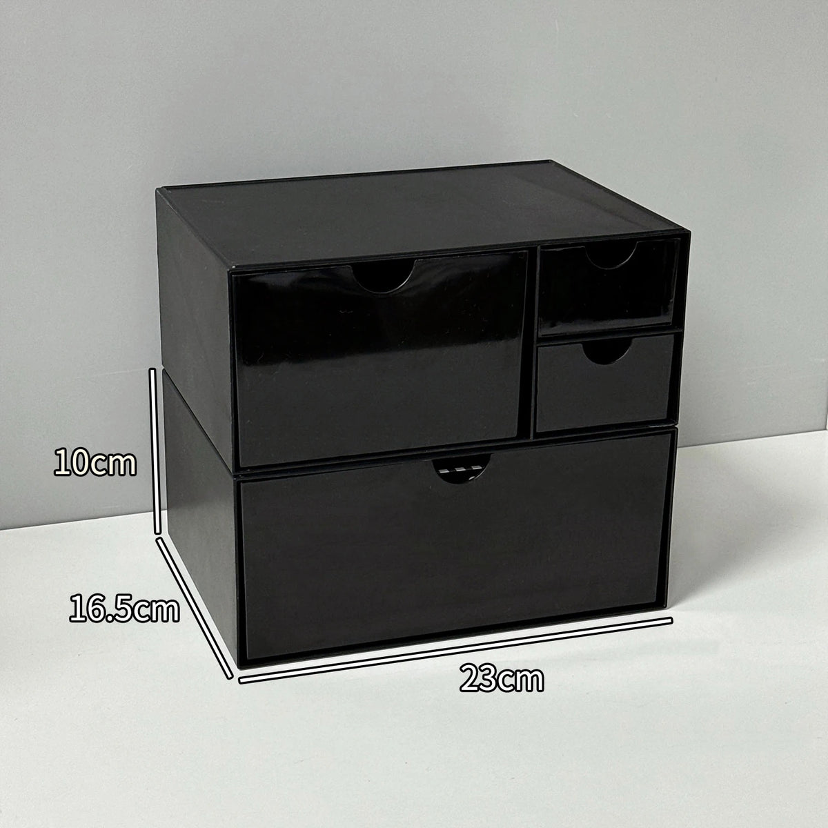boîte rangement blanc noir tiroirs minimaliste moderne organisateur cosmétique multipurpose respectueux environnement