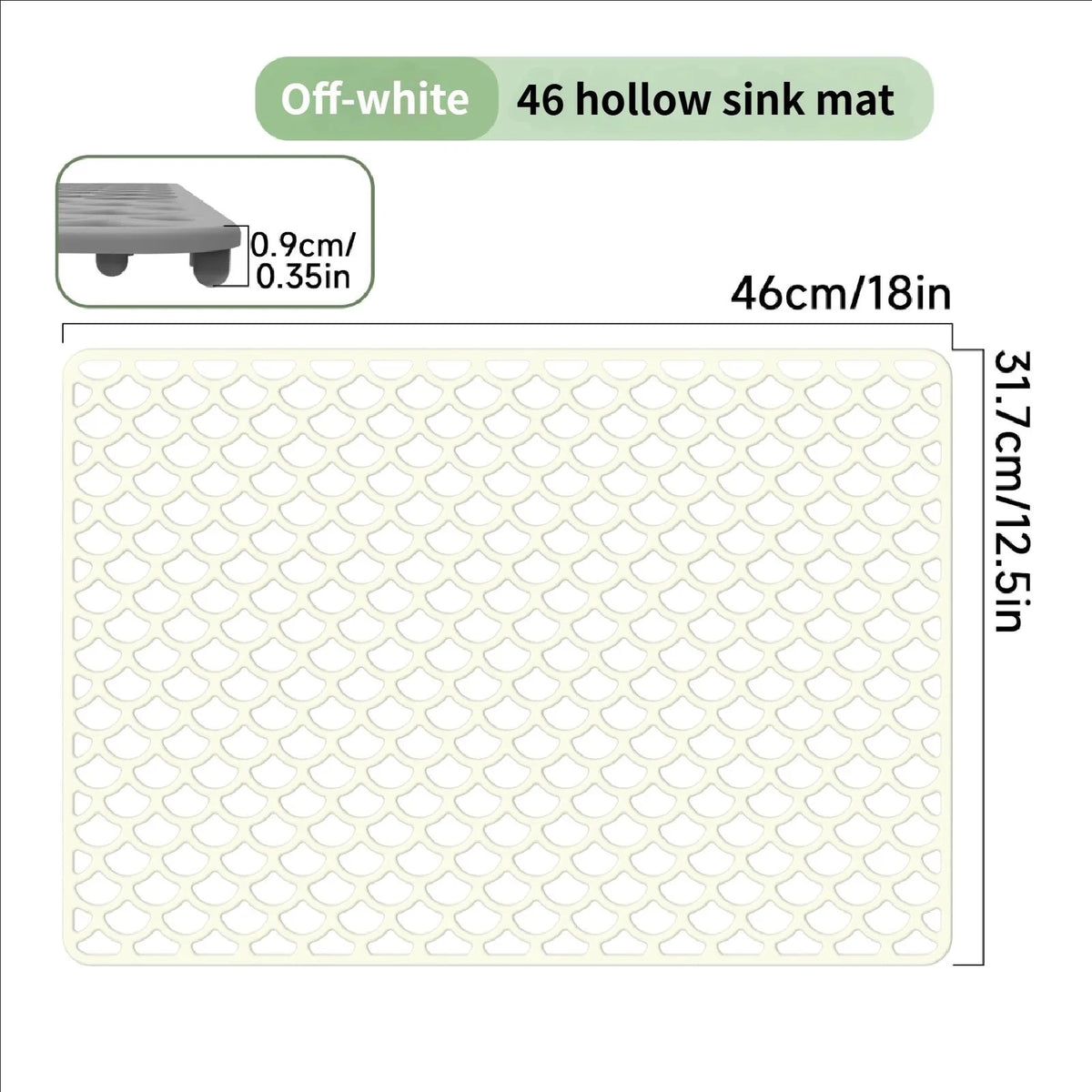 tapis silicone multifonctionnel moderne gris texture écailles respectueux environnement antidérapant protection évier cuisine