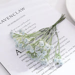 bouquet artificiel fleurs petites naturel minimaliste rose blanc bleu marron tiges intérieur mariage anniversaire