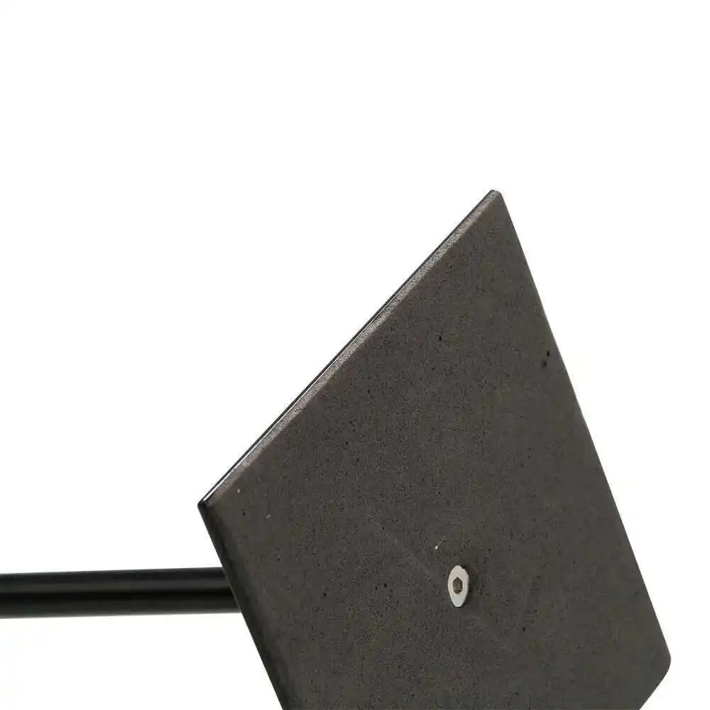 support publicitaire moderne inclinable vis fixe noir blanc or argent matériaux métal rectangle