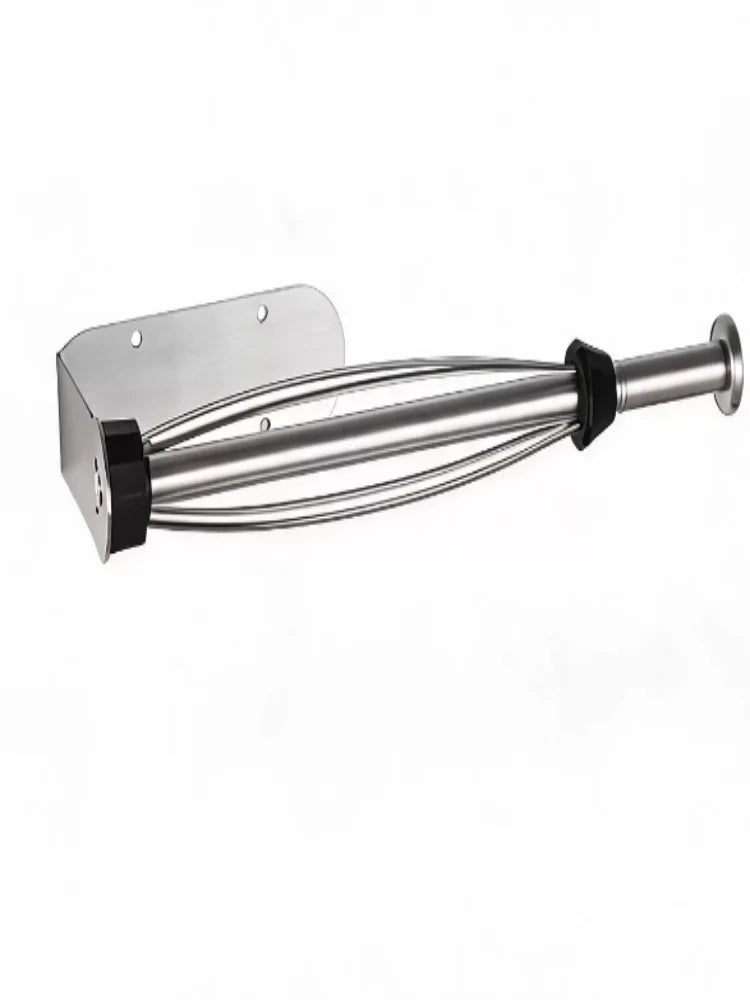 porte rouleau essuie tout argenté moderne fixation murale sans perçage multiple tiges salle bain