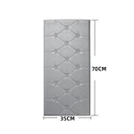 panneau tête lit moderne adhésif blanc rose clair bleu clair tufté diamant anti moissure