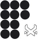 coasters silicone antidérapants antiadhésifs noirs modernes boissons chaudes froides table transparents respectueux environnement