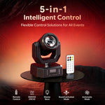 projecteur led noir moderne dmx affichage numerique ports dmx scènes dj discothèque