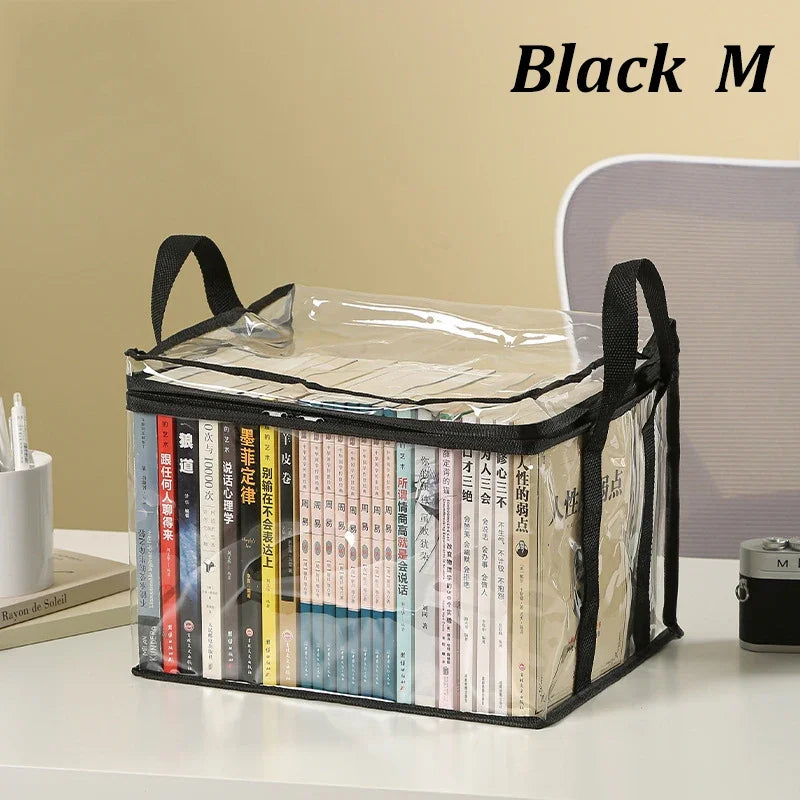 sacs rangement transparent pliables multi usages très transparent moderne pratique double fermeture glissière poignées