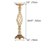 bougeoir support bougie décoration maison doré argenté rétro élégant vintage métal geometrique