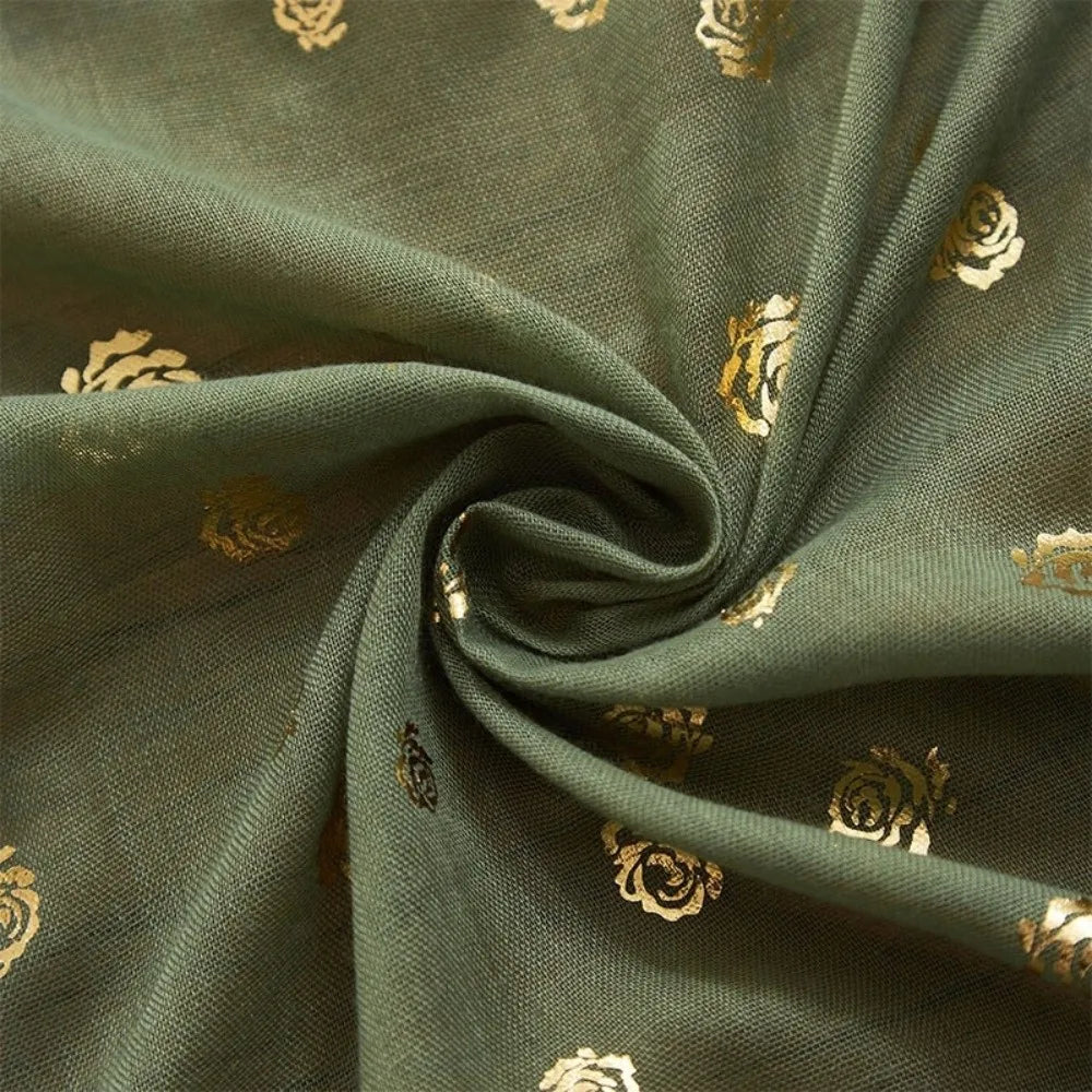 tableau chemin table fleur doré vert olive classique noël saint valentin nouveau an resistant