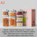 boîtes rangement transparentes hermétiques sans BPA alimentaires sèche noix moderne minimaliste washables