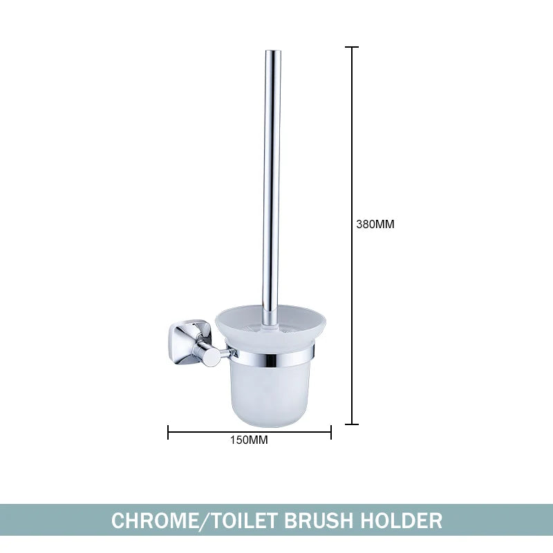 ensemble accessoires salle bain chrome porte serviette savon dentifrice gobelet mural métal