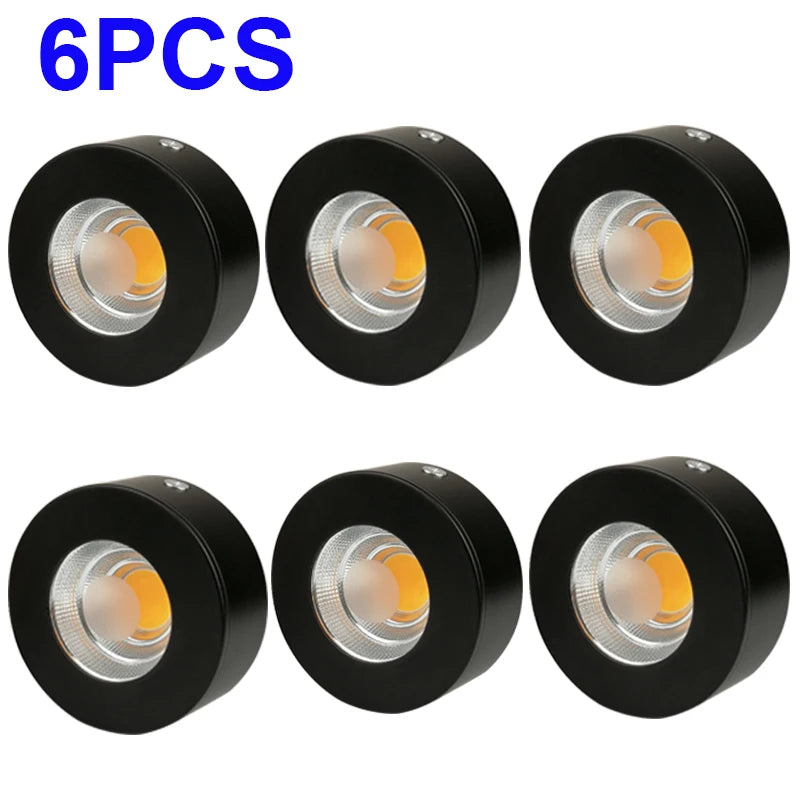 Spot LED moderne 5W 7W noir blanc fixe surface chambre cuisine salon