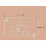 pochoirs gâteau acrylique joyeux anniversaire eid mariage décorations sucre classiques strass adhésifs