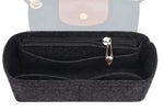 organisateur sac main réutilisable simili cuir bleu clair beige vert marron classique poche intérieure