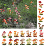 ornements jardin champignons décorations maison table sculptures pelouse extérieures figurines résine miniatures