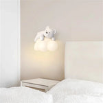 lampe murale décorative ours nuage enfant blanc moderne chambre éclairage mur fixé LED