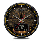 horloge murale moderne horaire azan calendrier hijri affichage numérique analogique İslam motifs