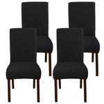housse chaise velours motif feuilles extensible élastique fauteuil salle manger moderne