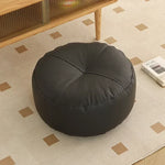 pouf moderne orange gris vert blanc mousse pu polyester coton imperméable amovible lavable
