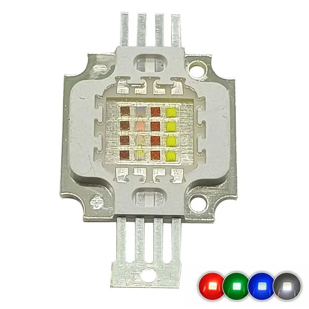 module led rgbw 120w 200w 30w 50w argenté lumiere rouge verte bleue blanc moderne