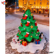 Sapin de Noël Gonflable Extérieur 6m avec Lumières LED - Décoration Géante pour Jardin