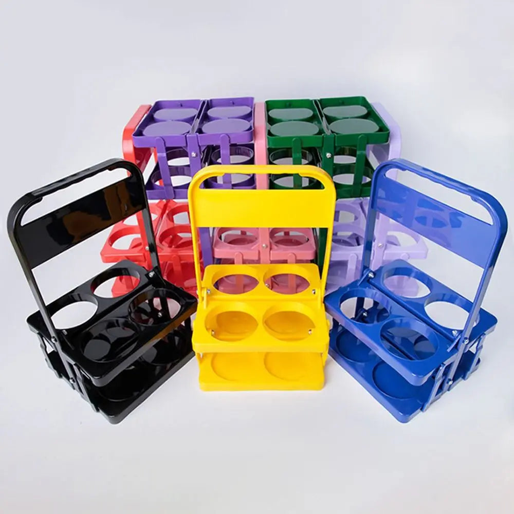 porte verres pliables compartiments verres moderne pratique rouge vert bleu noir rose jaune violet