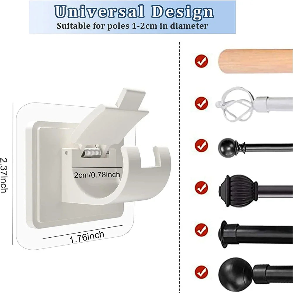 crochets muraux adhésifs transparents blancs noirs modernes rangement douche 12 pièces
