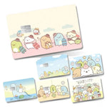 adhésifs décoratifs cartes bancaires dessin animé personnages mignons accessoires beige rose bleu vert marron