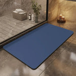 tapis bain gris clair anti dérapant moderne froissé absorbant rapide adhésif salon entrée