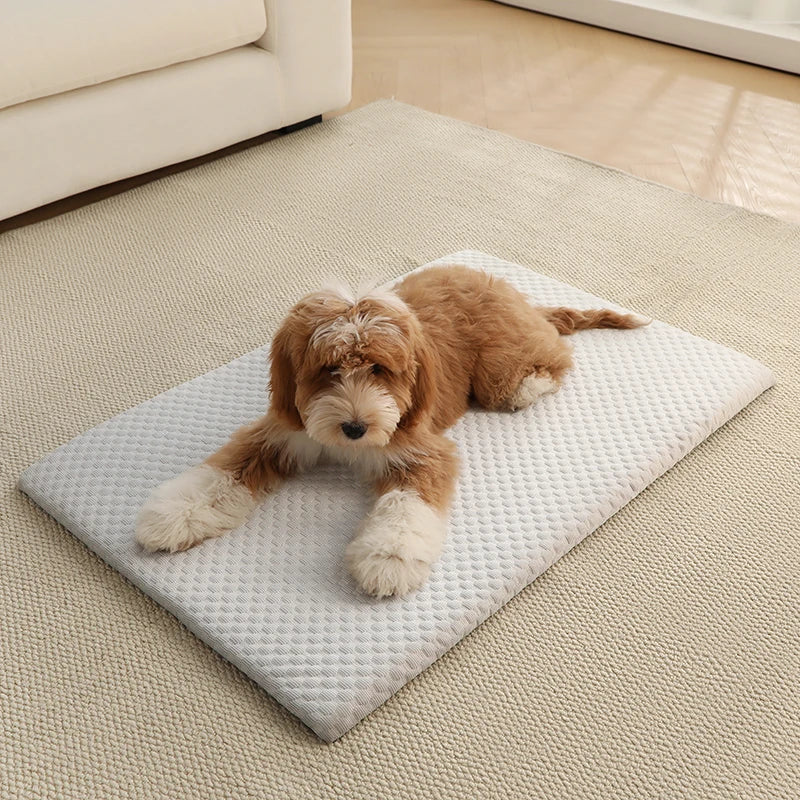 tapis animal texture points gris moderne respirant taille 75x50cm lavable