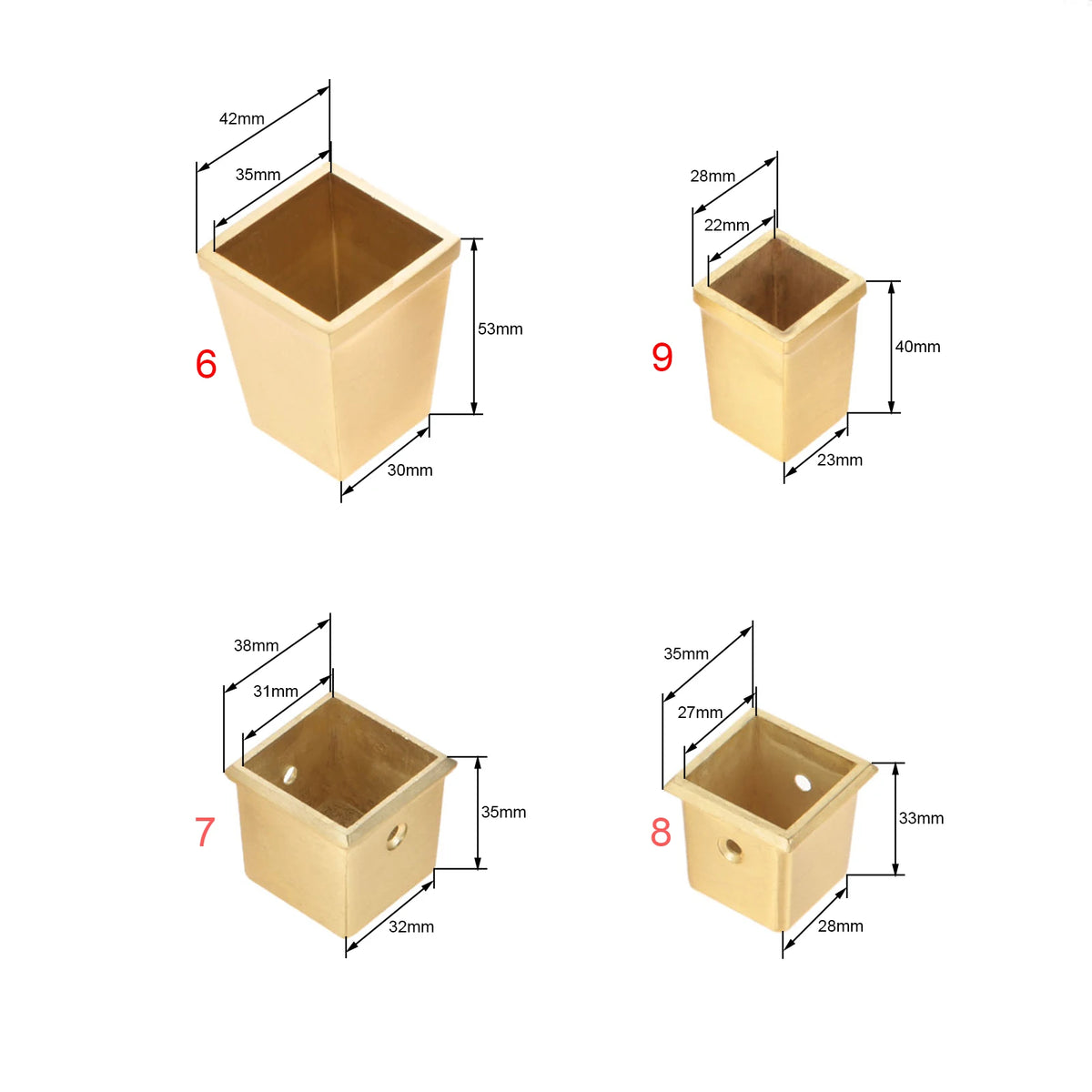 cache pot doré moderne lisse set pièces protection chaise table sécurité dorée
