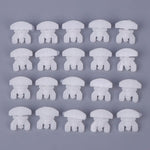 clips rideau blancs modernes adhésifs pratiques set 20 rond simples