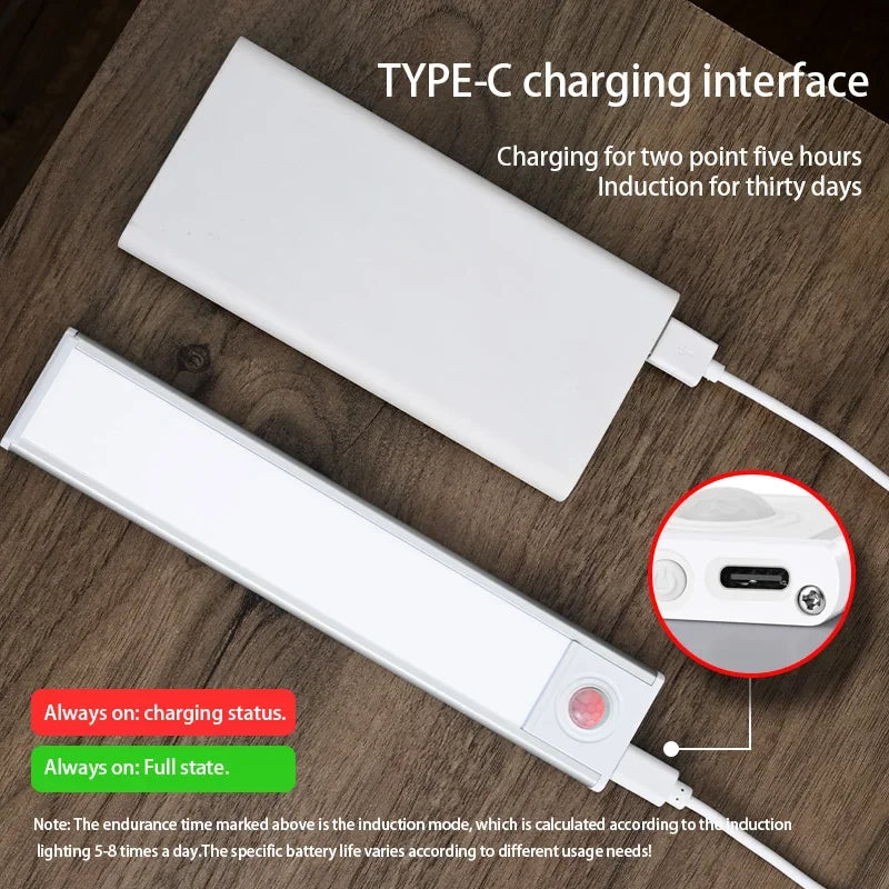 lampe led adhésive ultrafine rechargeable blanc moderne barre led 3mètres distance interne