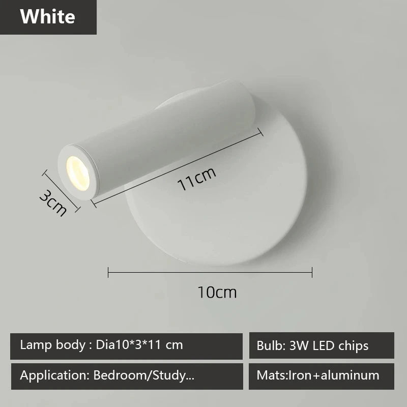lampes murales modernes orientables led noir blanc chambre salon