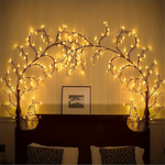 guirlande lumineuse branche noel led blanc moderne télécommande chambre atmosphère