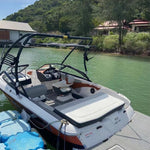 tapis sol bateau marron foncé texture bois cockpit swim platform autoadhésif moderne nautique