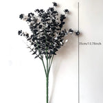 bouquet artificiel feuilles noires modernes décoration intérieure halloween minimalisteextérieurcoration événementiel