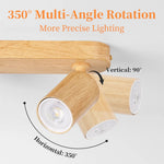 spots led effet bois texture moderne base cables gu10 vis salon chambre