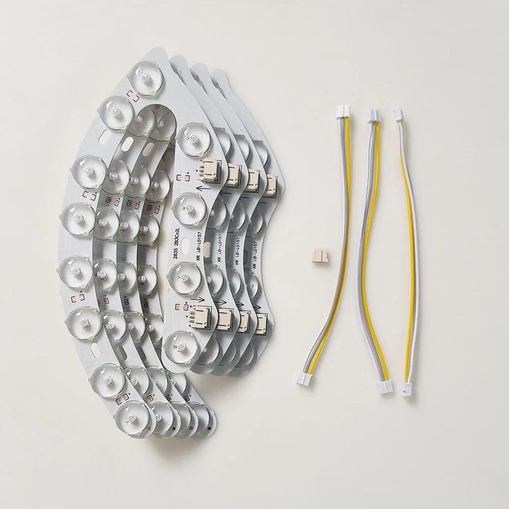 bande led flexible blanc moderne connecteurs souder 12w 9w 24.5cm 10cm