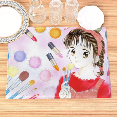 Set de table en lin imprimé 30x40 cm vert