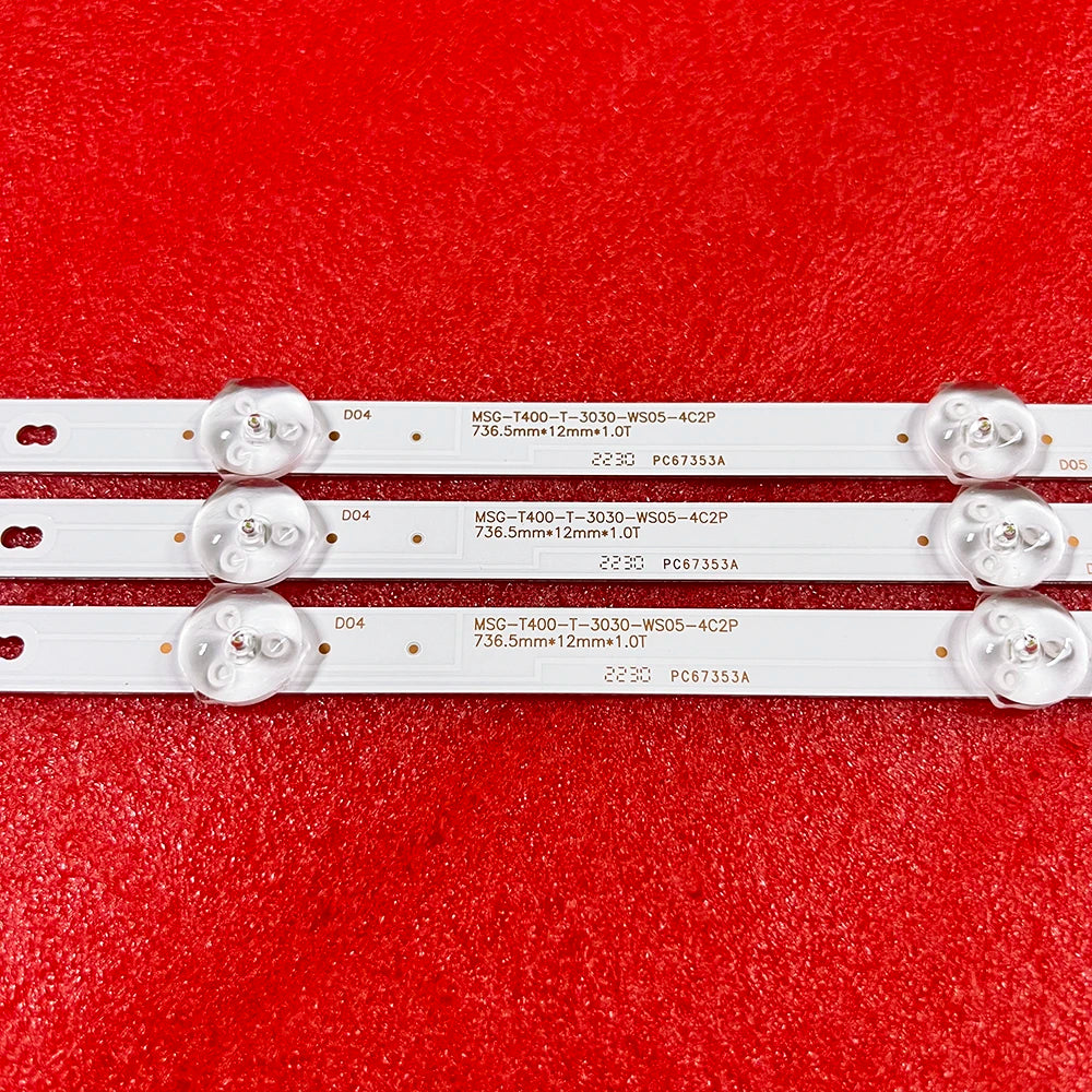 bande lumineuse led blanc moderne connecteurs électriques 756mm 738mm