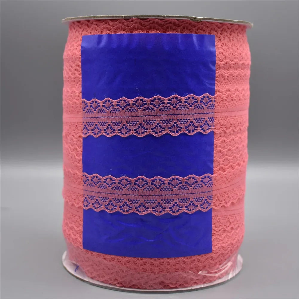 ruban dentelle fine blanc bleu rouge rose violet beige 28mm mariage décoration classique��