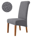 housse chaise mariage tissu carreaux beige moderne adhésif XL salon restaurant
