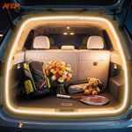 ruban led flexible blanc doré moderne adhésif éclairage ambiant intérieur voitures décoration coffre arrière