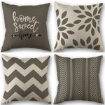 taies d'oreillers fleur motif floral moderne coussins décoratifs couleurs chaudes intérieur chaleureux decoration maison
