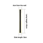 lampe murale led moderne minimaliste noir blanche ip65 hydrofuge 85265vextérieur