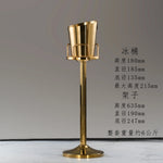 seau glace martelé support trépied métal argent doré vin champagne bar