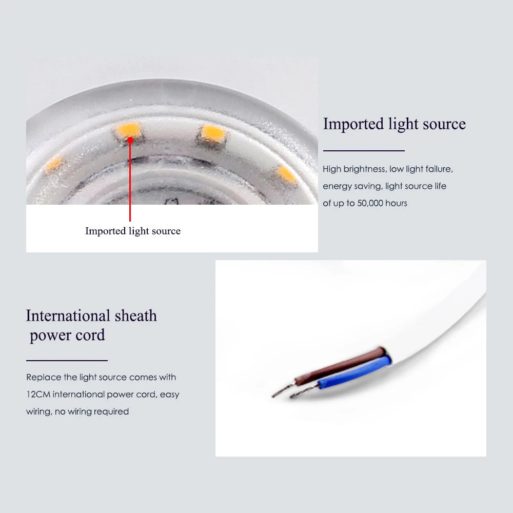 lampe led blanc moderne minimaliste adhésif 12w 24w 36w 45w lentille optique aimants superconducteurs